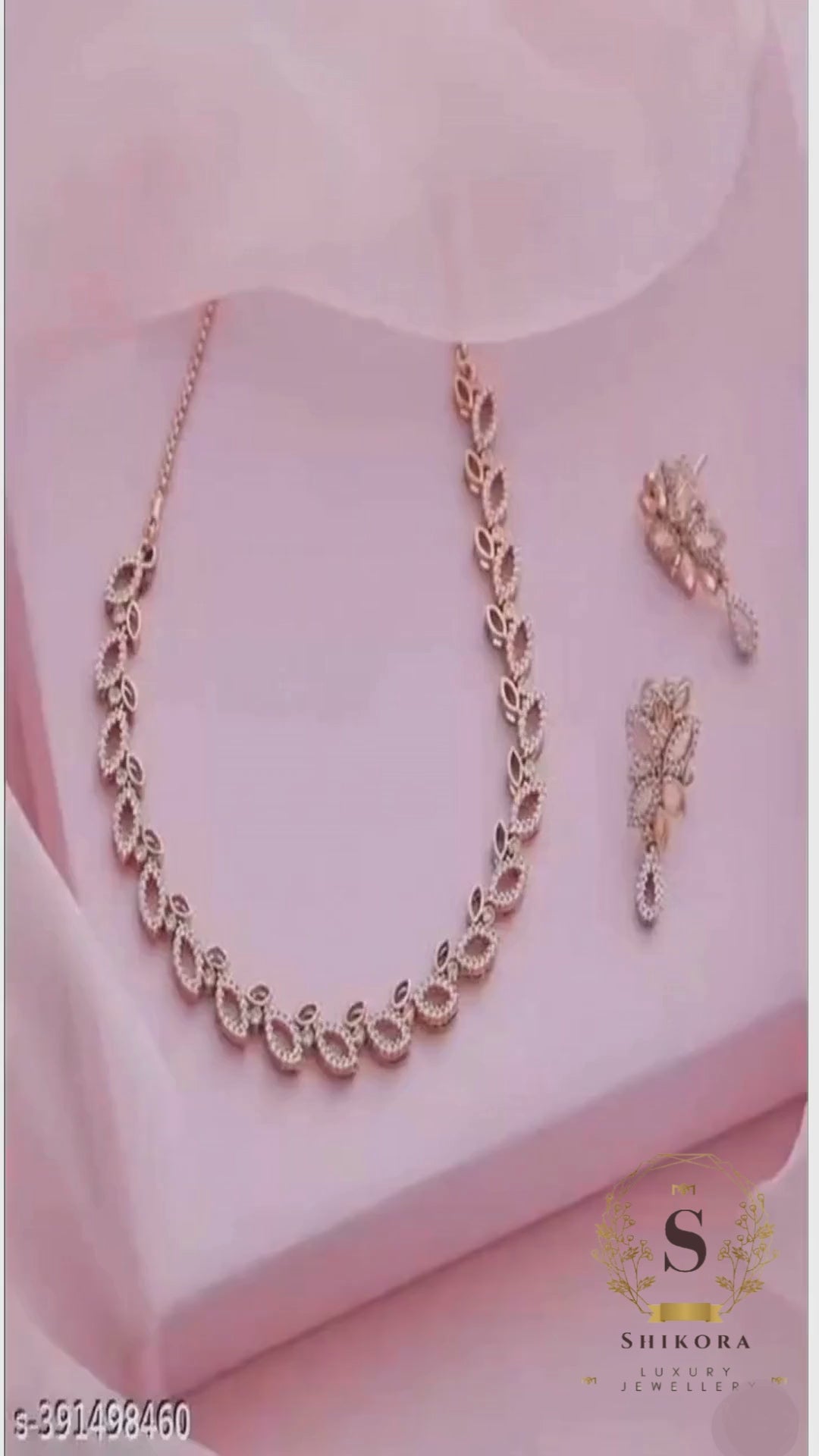 Aqua Bloom Luxury Necklace Set✨